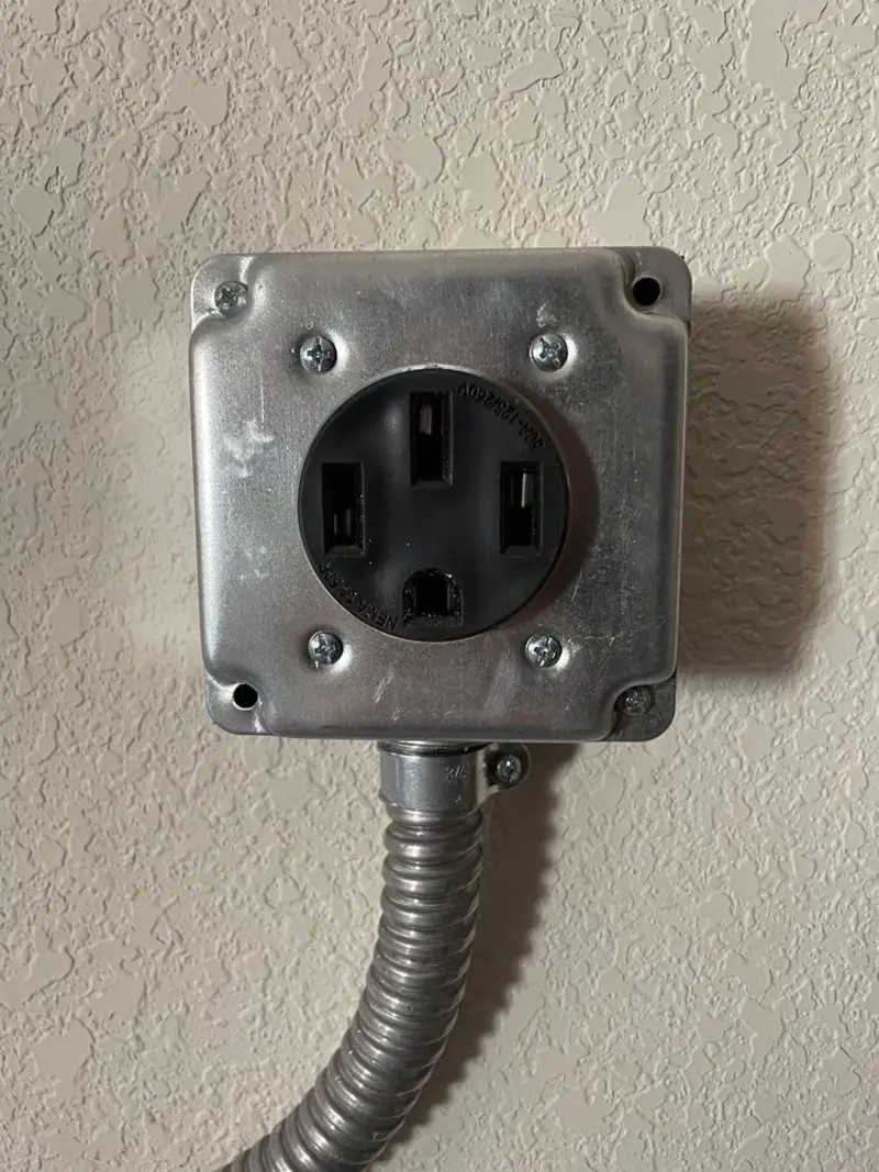 NEMA 14-50 outlet installed for Electrical Panel Upgrade in Pismo Beach